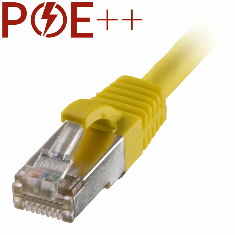 Image of Cablenet 10m Cat6a RJ45 Yellow S/FTP LSOH 26AWG Snagless Booted Patch