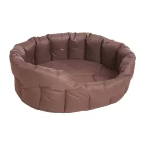 Image of P&L Waterproof Oval Extra Large Softee Bed - Brown