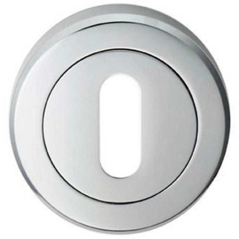 Image of Loops 51mm Lock Profile Escutcheon Chamfered Edge Concealed Fix Polished Chrome Multi unisex