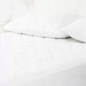 Image of Belledorm 100% Cotton Antibacterial Extra Deep Quilted Continental Pillow Protector