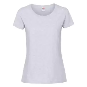 Image of Fruit Of The Loom Womens/Ladies Fit Ringspun Premium Tshirt (M) (Ash)
