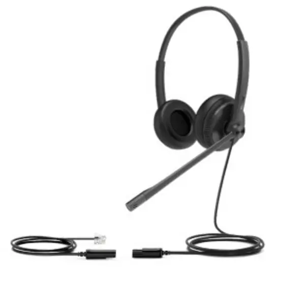 Image of Yealink YHS34 Lite Dual Headset Wired Head-band Office/Call center Black YHS34 LITE DUAL