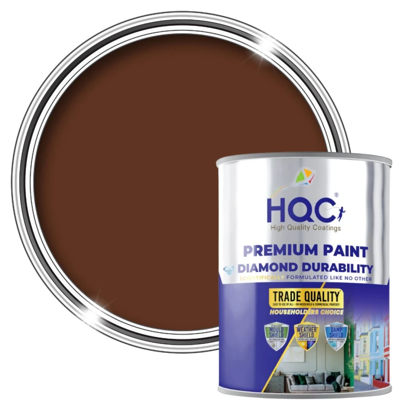Image of HQC PAINTS Roof Paint - 5L in Leaf Brown Leaf Brown Unisex 5L