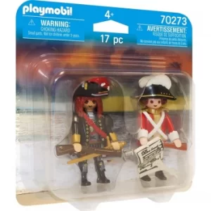 Image of Playmobil Duo Pack Pirate and Redcoat Figures