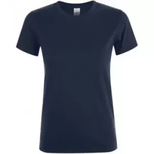 Image of SOLS Womens/Ladies Regent Short Sleeve T-Shirt (3XL) (French Navy)