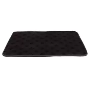 Image of Groundlevel Paw Print Memory Foam Pet Mat - Grey 50x80cm