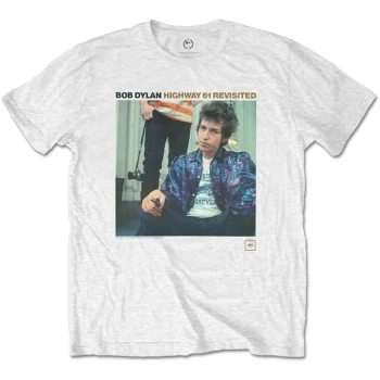 Image of Bob Dylan - Highway 61 Revisited Unisex Medium T-Shirt - White