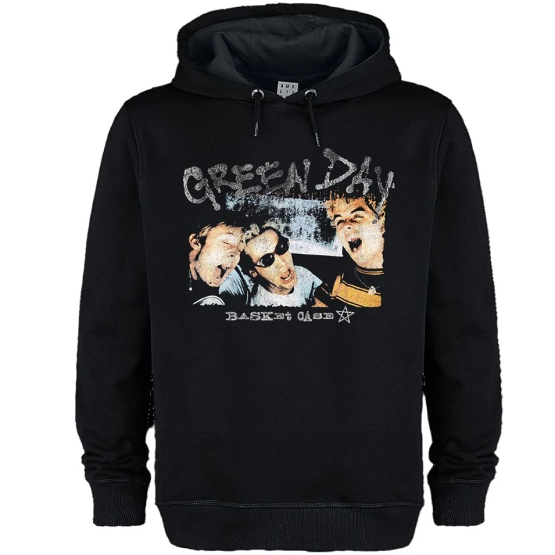 Image of Amplified Amplified Men Basket Case Green Day Hoodie in Black Size: X-Small Black XS Male 5063574718165