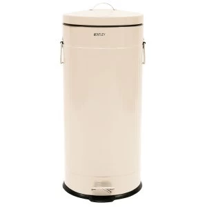 Image of Charles Bentley Retro 30L Pedal Bin - Cream