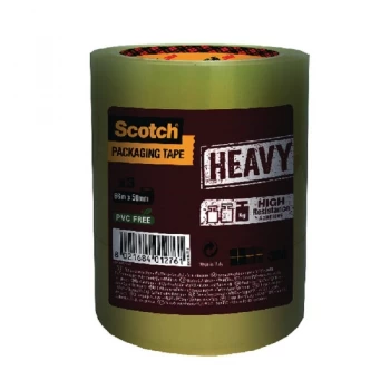 Image of Scotch Heavy Duty 50mmx66m Clear Packaging Tape HV.5066.T3.T