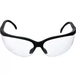 Image of Tuffsafe Wraparound Clear Lens Safety Glasses with Extendable Arms