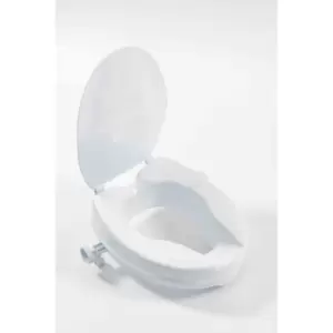 Image of Nrs Healthcare Linton Plus Raised Toilet Seat With Lid 22 - White