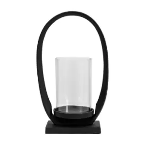 Image of Gallery Interiors Cooper Lantern in Black / Large