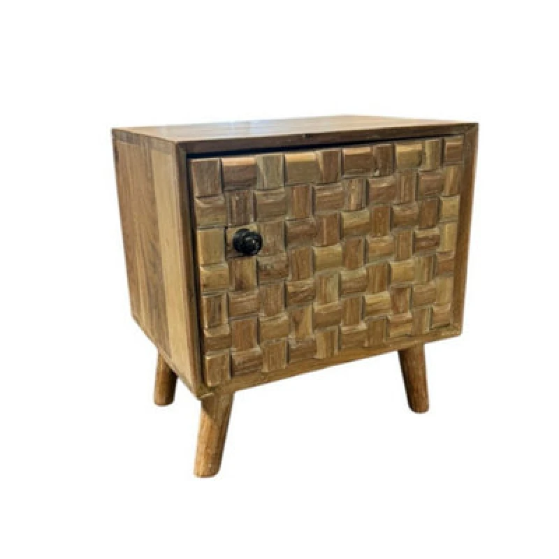 Image of MSL 47cm Wooden Bedside Cabinet 9280