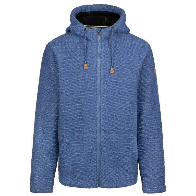 Image of Trespass Trespass Men Colsten Hoodie in Mid Blue Size: Small Mid Blue S Male 5063806851684