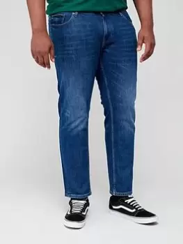 Image of Tommy Hilfiger Big & Tall Regular Fit Mercer Jeans - Indigo , Indigo, Size 46, Inside Leg Regular, Men