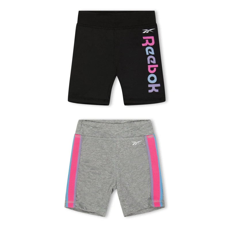Image of Reebok Kids Rnbw Jogger Jersey Shorts Silver female 5-6 Yrs