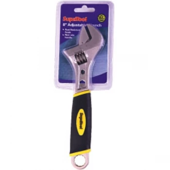 Image of SupaTool Adjustable Wrench with Power Grip 8&acirc;??/200mm