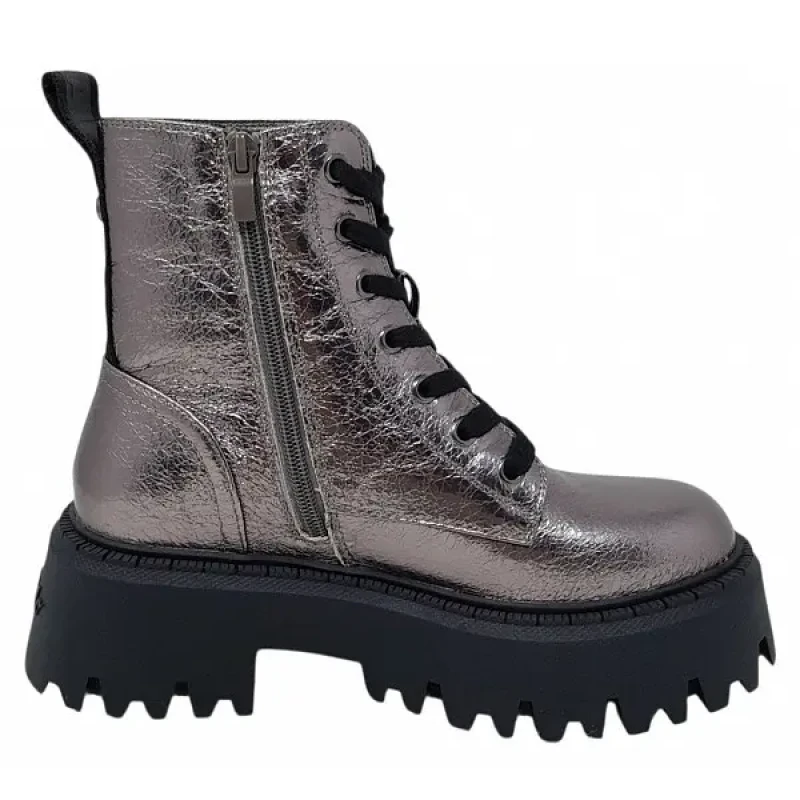 Image of Buffalo Womens boots Buffalo Aspen Lace Up Mid Argente Female 36