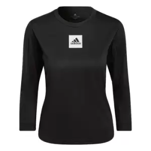 Image of adidas Paris Tennis FreeLift 3/4-Length Sleeve Long-Sleev - Black