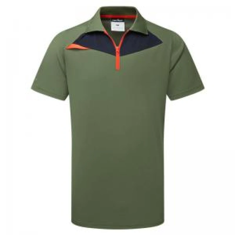 Image of Portwest DX4 Short Sleeve Polo Shirt DX410MORL Colour: Moss Green