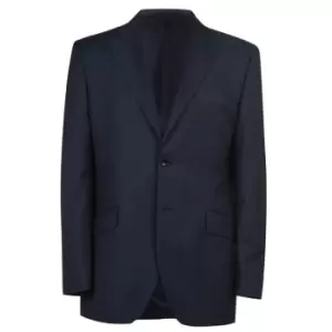 Image of Howick Tailored Eagon Notch Lapel Suit Jacket - Blue