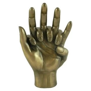 Image of Hands Entwined Cold Cast Bronze Sculpture