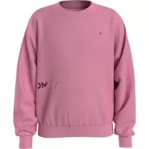 Image of Tommy Hilfiger Tommy Metallic Foil Sweatshirt - Pink
