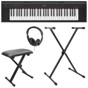 Image of Yamaha Piaggero NP12 Keyboard Package - Black