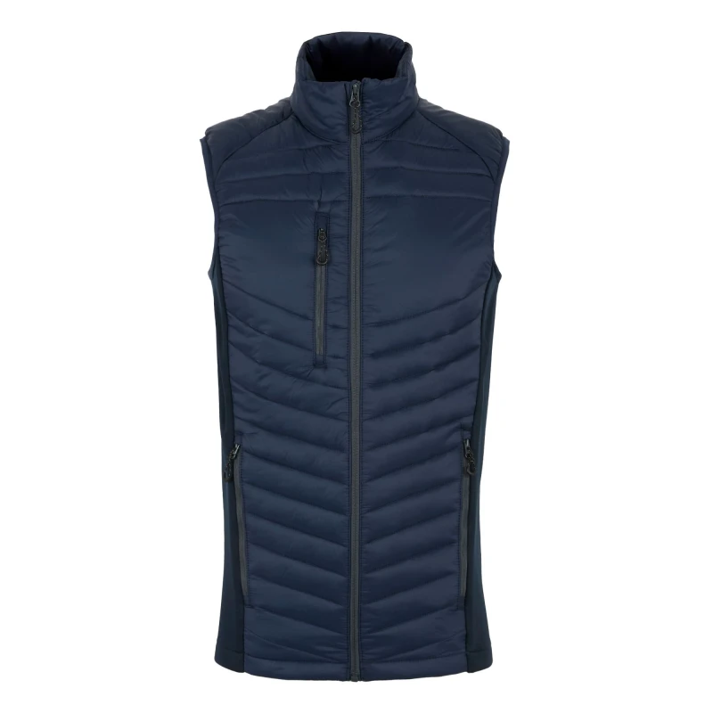 Image of Regatta Regatta Men Navigate' Hybrid Bodywarmer in Navy Size: Medium Navy M Male 5063019156040