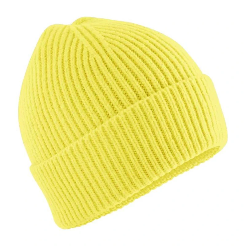 Image of Beechfield Fashion Beanie in Lemon Lemon Unisex One Size