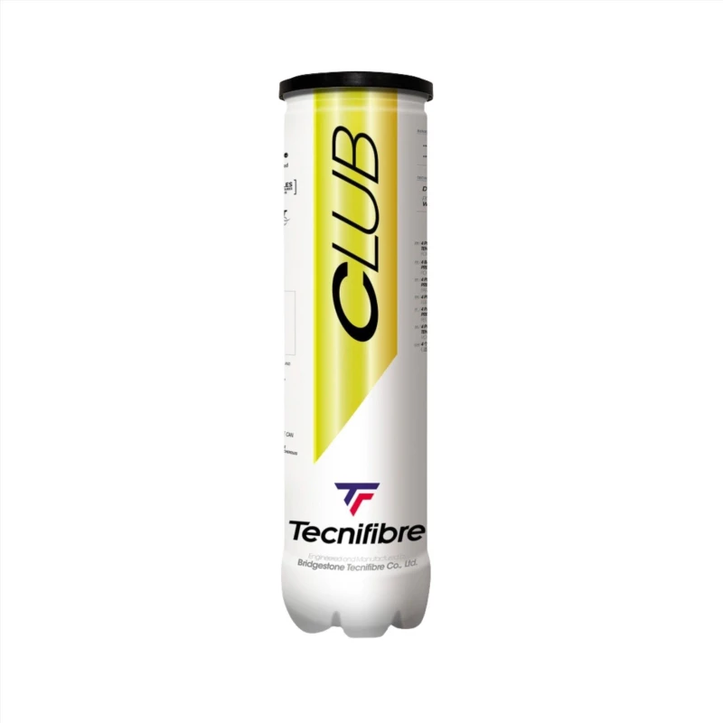 Image of Tecnifibre Club Tennis Balls - Tube of 4 Yellow