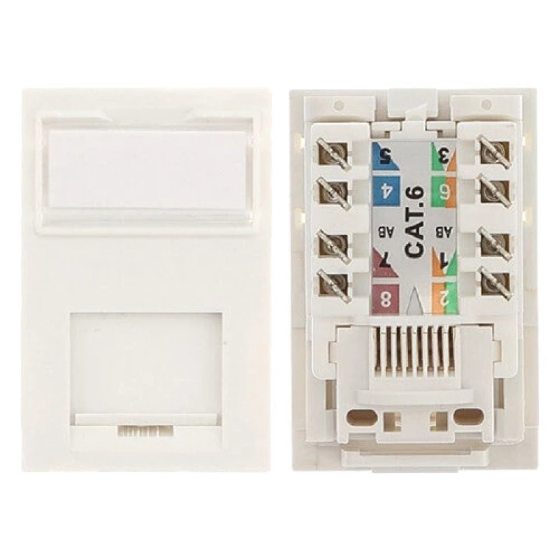 Image of Cablenet Cablenet Cat6 UTP Module LJ6C White 72-3691
