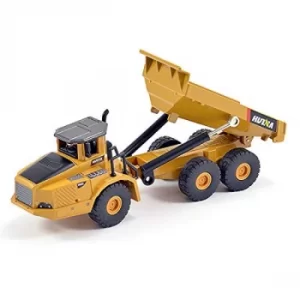 Image of Huina 1/50 Diecast 6-wheel Dump Truck Static Model