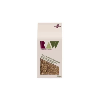 Image of Raw Vibrant Living Flax Garlic & Herb Raw Crackers - 90g - 65609