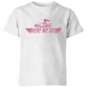 Image of Nintendo Mario Kart Here We Go Peach Kid's T-Shirt - White - 3-4 Years