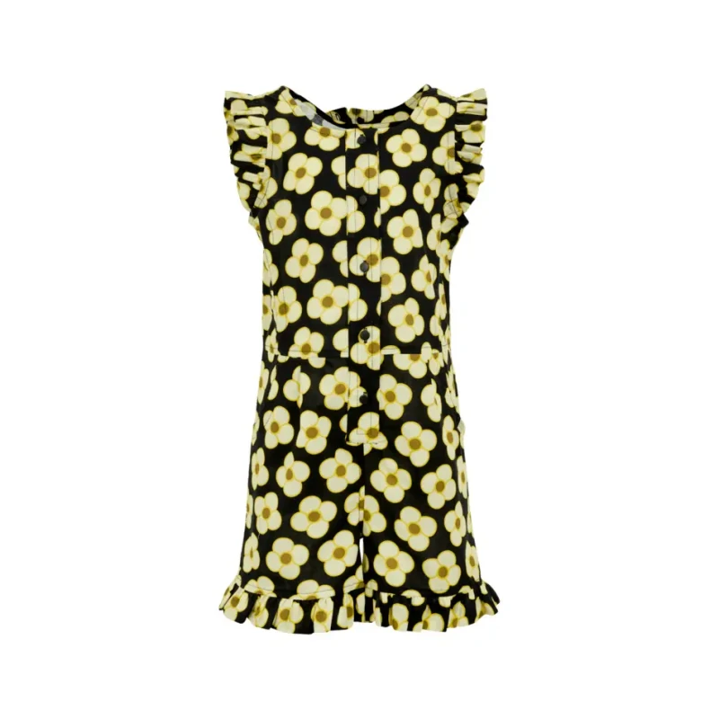 Image of Poplin jumpsuit for girls Regatta Orla Kiely Noir Female 3/4 ans