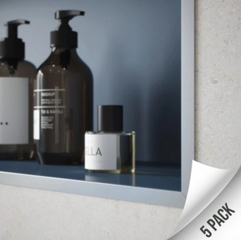 Image of Homelux Silver Straight Edge Tile Trim For Tiles Up To 9mm - Value Pack Of 5 X 2.5M Trims