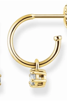 Image of Ladies Thomas Sabo Sterling Silver Glam & Soul Hoop Earrings CR598-414-14