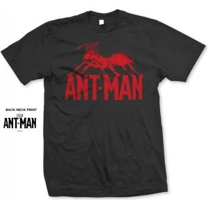 Image of Marvel Comics Ant Man Logo Mens Small T-Shirt - Black