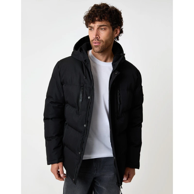 Image of Threadbare Mens TB Matthew Parka Black male Small