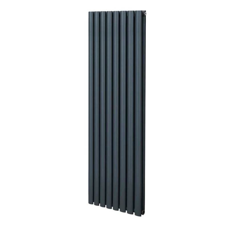 Image of Monstershop Oval Column Radiator - 1600Mm X 480Mm - Anthracite Grey 213028