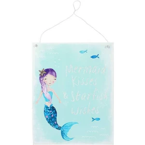 Image of Mermaid Kisses Metal Wall Plaque