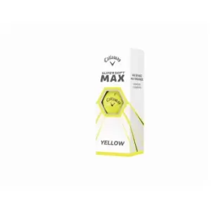 Image of Callaway Supersoft Max 12 Golf Ball Pack - Yellow