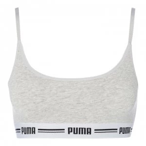 Image of Puma Slim strap bralette - Grey