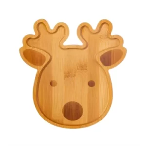 Image of Reindeer Bamboo Shaped Plate