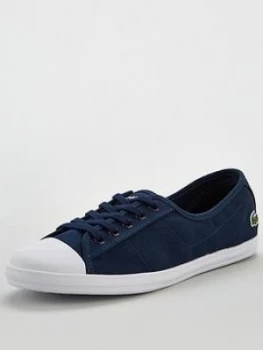 Image of Lacoste Ziane Bl 2 Cfa Plimsoll - Navy White