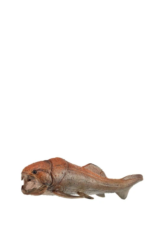Image of CollectA Dunkleosteus Dinosaur Toy with Movable Jaw in Light Brown Light Brown Unisex