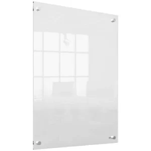 Image of Nobo Transparent Acrylic Mini Whiteboard 600 x 450mm Wall Mounted, Clear