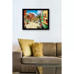 Image of SC1084 Multicolor Decorative Framed MDF Painting